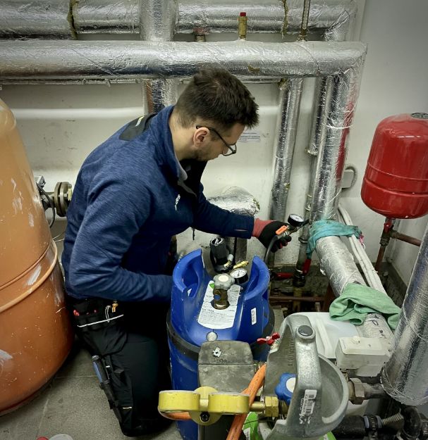 Noplūde apkures sistēmā